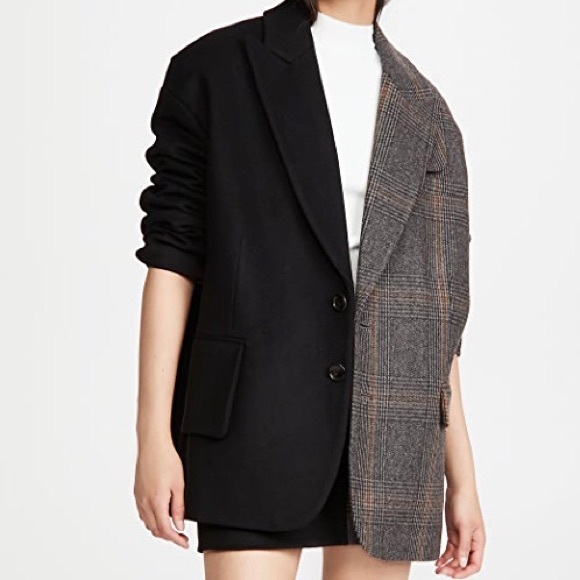 Tibi Jackets & Blazers - Black/Plaid Blazer, Tibi, Size XS